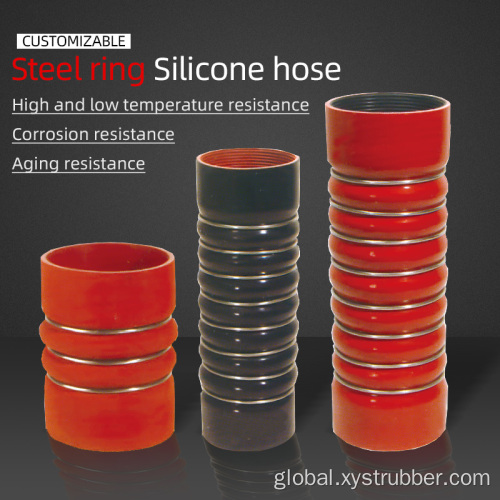 Automobile Corrugated Silicone Hose Heat resistance automobile corrugated silicone hose Supplier